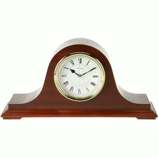 Bulova B1929 Annette Chiming Mantel Clock Mahogany Westminster Melody Battery picture