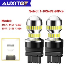 2-20X AUXITO 3157 3156 LED White Tail Brake Stop Reverse Turn Signal Light Bulbs picture