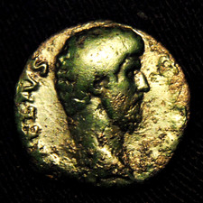 Æ As Aelius Verus Cæsar as Rv TR POT COS II PANNONIA 10.36 gr 24-5mm Rome AD 137 picture