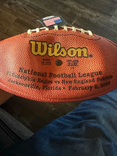 Wilson NFL Super Bowl XXXIX Leather Official Football Eagles vs Patriots F1007 picture