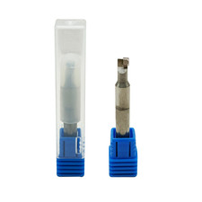 2pcs D8X50L-4HX8 HSS MCD Diamond End Mill D8mm Mirror Finish For Acrylic, Gold picture