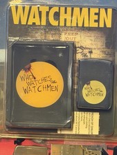 2009 NECA Watchmen Who Watches The Watchmen Lighter & ID Case Set New Sealed picture