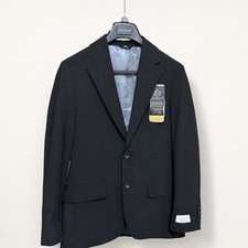 JM Haggar Mens Slim Fit Suit Jacket Black Premium Stretch Size 36S New With Tags picture