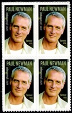US Scott # 5020 Block Of 4 Stamps MNH, Paul Newman picture