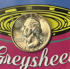 1949 P Washington Quarter, Gem BU Toned zm picture