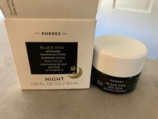 KORRES Black Pine Antiaging Firming & Lifting Sleeping Facial 1.35oz - dmg box picture