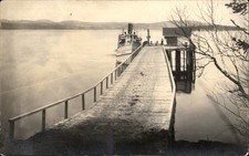 Belfast Maine ME Postmark St.eamboat Dock c1900s-10s Real Photo Postcard bhn picture