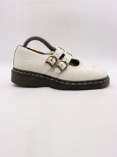 Doc Dr. Martens 8065 Mary Jane Women’s UK 8 US 10 Buckle White Leather England picture