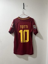 Nike AS Roma 2017 Casa Totti 10 Mens Jersey L Red Short Sleeve picture