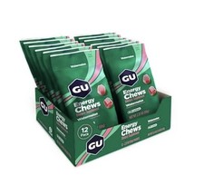 GU Energy Chews, Watermelon Energy Gummies with Electrolytes, 12 Bags picture