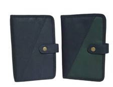 Daytimer Planner Organizer 6 Ring Black or Green Canvas 8.5
