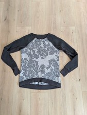 Lululemon Women's Fleet Street Pullover Black White Heathered Black Soot Size 6 picture