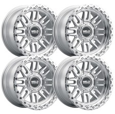 (Set-4) Weld Off-Road Swift 17x9 8x170 Silver Machined -12mm Wheels Rims 17 Inch picture