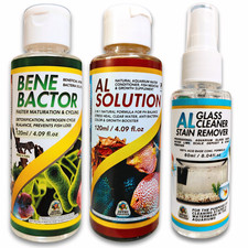 Aquarium Solutions Starter Kit Combo (AL Solution + Bene Bactor + Glass Cleaner) picture