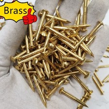 10/100X Pure Copper Brass Small Mini Round Head Nail Tack Dia=1.2-2.8mm L=8-30mm picture