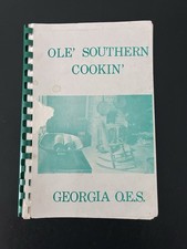 Vintage Ol’e Southern Cookin’ Cookbook Georgia O.E.S. Spiral Bound PB picture