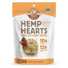 Manitoba Harvest Hemp Hearts 16 oz,Shelled Hemp Seeds,Protein,Omega 3&6. picture