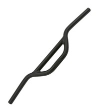Black MX Style Bicycle Handlebar 22.2mm Clamp 3” Rise Alloy Bike Handlebar. picture