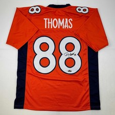Facsimile Autographed Demaryius Thomas Denver Orange Jersey Size Mens XL picture
