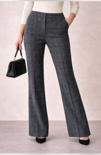 Theory Vintage Yadie Bootcut Dress Pants Womens 4 Wool Alpaca Blend New picture