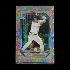MAX CLARK ROOKIE SILVER MOJO REFRACTOR 2026 Bowman Chrome Parallel Card - Tigers picture