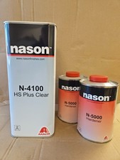 NASON N-4100 HS PLUS EURO CLEAR COAT WITH HARDENER N-5000 AXALTA MADE iN GERMANY picture