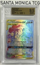 2019 Sun & Moon Cosmic Eclipse #259 Reshiram & Zekrom GX Secret Rare GM 9.5 picture