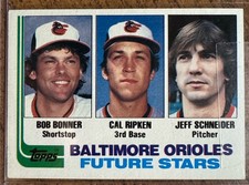 1982 Topps - Future Stars Cal Ripken, Schneider, Bobby #21 (RC) Baltimore Oriole picture