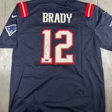 Tom Brady Signed Jersey #12 New England Patriots Football Autograph w/ COA picture