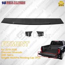 For 2019-2026 Chevy Silverado GMC Sierra Tailgate MultiPro Molding Cap 3PCS picture