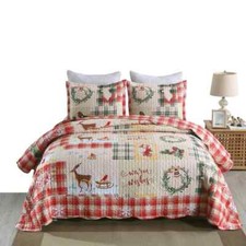 MarCielo Christmas Quilt Set Lightweight Bedspread Set B021 picture