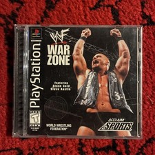 PlayStation 1 - WWF War Zone [Black Label] - Complete w/ Reg Card Perfect Shape picture