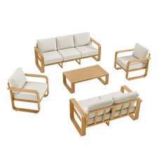 CHITA Modern Outdoor Chairs&Sofa,Patio Furniture w/Thick Cushions&Aluminum Frame picture