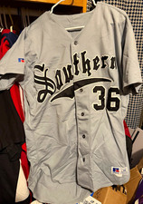 Vintage Birmingham Southern Game Used Baseball Jersey #36 Size 44 picture