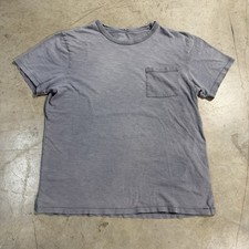 J.Crew Garment Dyed Slub Cotton Pocket T-Shirt Gray Men’s Large Americana picture