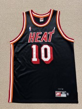 1999 Nike Tim Hardaway Miami Heat Authentic Black NBA Game Vintage Jersey 48 XL picture