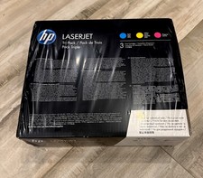New HP 305A CF370AM Cyan Yellow Magenta LaserJet Toner Cartridge 3-Pack picture
