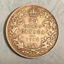 1917 CANADA 25 Cents George V picture
