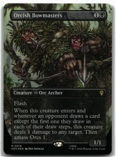 Orcish Bowmasters Borderless MTG M Foil 19 The Hobbit: Eternal Legal HOC NM picture
