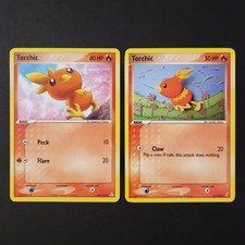 2 Cards Torchic 83/110 and 65/100 2006 Pokémon Cards Pokemon NM Near Mint picture
