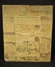Vintage 1940'S WW2 Firestone Auto Advertising Full Page Brass Printing Plate picture