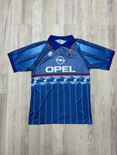 Lotto AC Milan 1995-96 Replica Fake Vintage Opel Football Soccer Jersey sz L picture