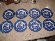 Vintage J&G Meakin Romantic England Penshurst Place 7” Salad Plates Set of 8 picture