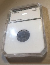 Rare Major Error Unplated 1982D Lincoln Penny-Missing Layer- Less Than 100 Known picture
