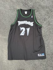 VTG Kevin Garnett Minnesota Timberwolves Reebok Authentic Jersey Men 56 XXL NBA picture