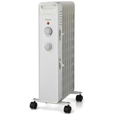 1500W Mainstays Mechanical Oil Filled Electric Radiator Heater White Open Box picture