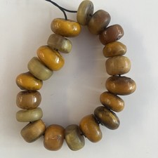 Antique African Amber Trade Beads 7oz picture