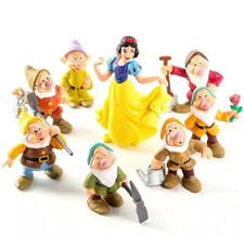 8Pcs/Set Disney Princess Q Vesion Snow White and The Seven Dwarfs Figure Toy picture