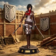 Mikasa Ackerman Statue Attack On Titan 30CM PVC Display Model Collector Figure picture