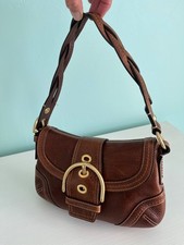 Vintage coach soho buckle leather shoulder bag picture
